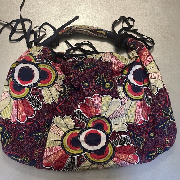 Multicolored hobo bag with tassels - Picture 4 of 8